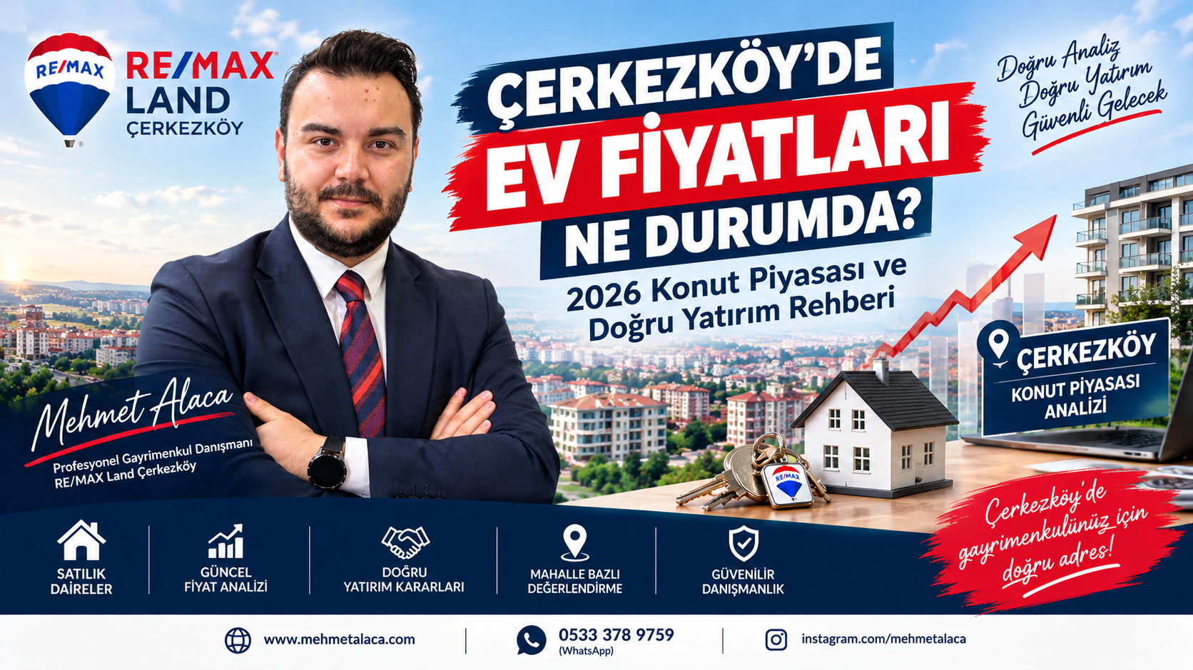 Çerkezköy’de Ev Fiyatları Ne Durumda? 2026 Konut Piyasası ve Doğru Yatırım Rehberi